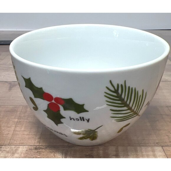 Crate & Barrel Holiday-Themed Ceramic Bowls Set Of 3 - Picture 7 of 13